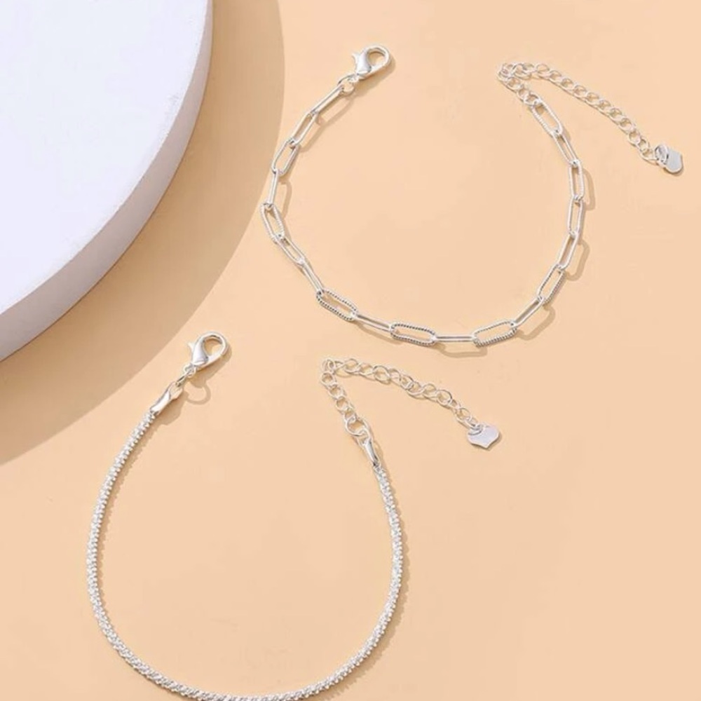 Silver Layered Bracelets - Picture 2 of 2